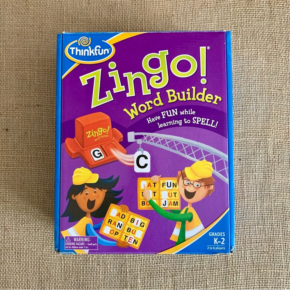 THINKFUN ZINGO WORD BUILDER Game Award Winning for Pre-Readers / Early Readers